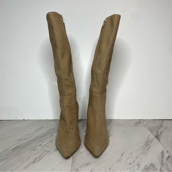 New! Vince Camuto Tressara Tan Suede Tall Boot 9M - Picture 2 of 16